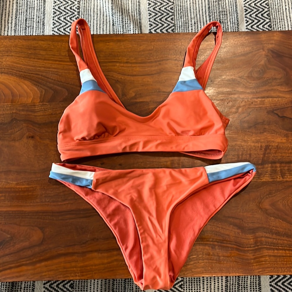 Terra cotta orange bikini